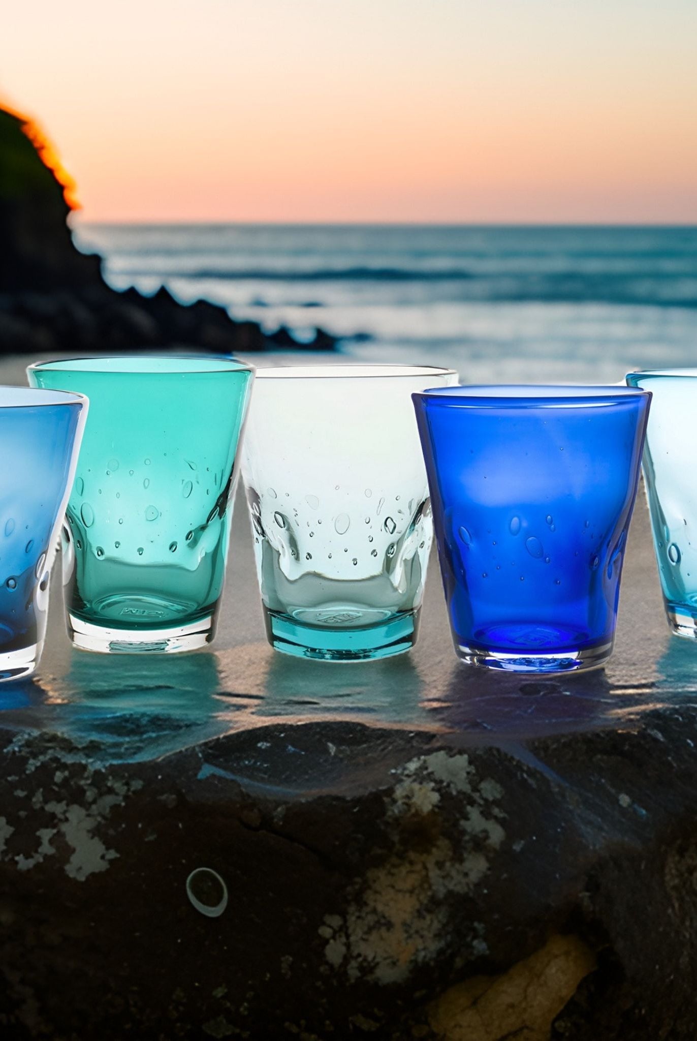 Blaue Trinkgläser Laguna Aqua von italB.