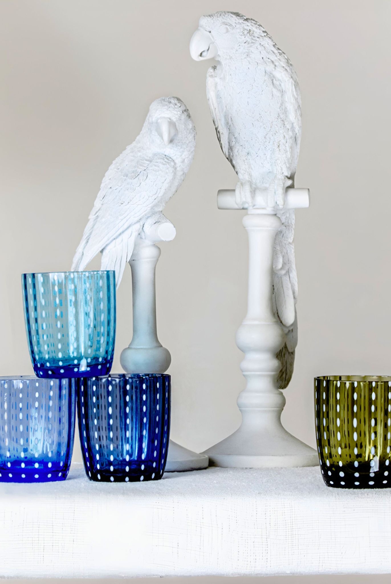 Blaue Trinkgläser Carnival von Livellara