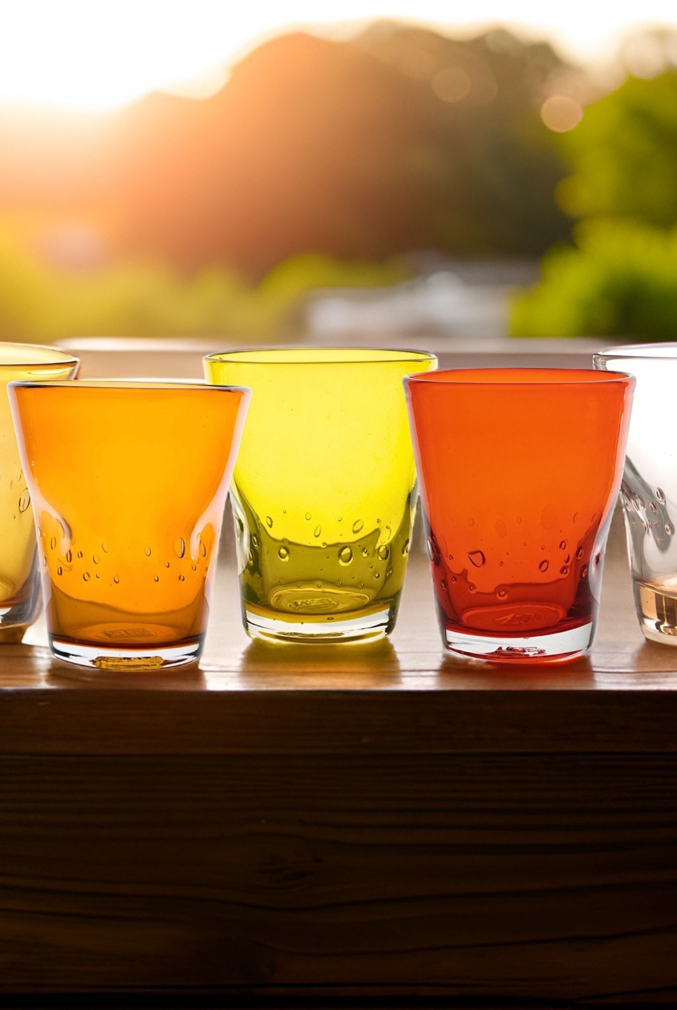 Orange und gelb Trinkgläser Laguna Aqua von italB.