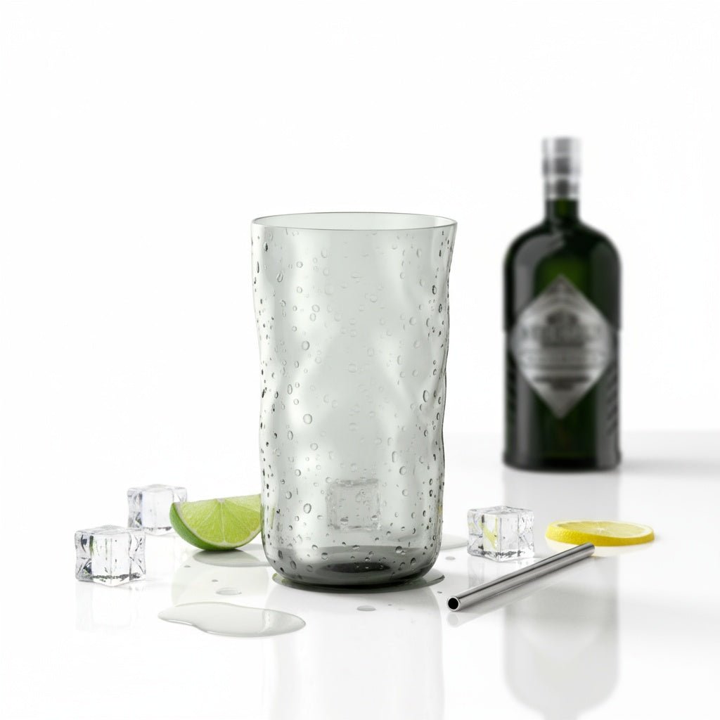 Handgefertigtes Longdrinkglas Swirl