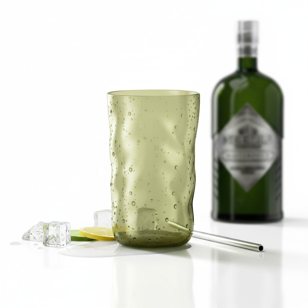 Handgefertigtes Longdrinkglas Swirl