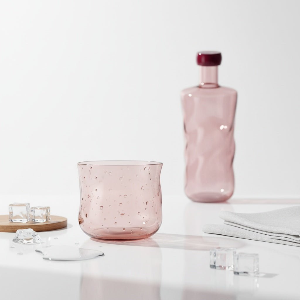 Handgefertigtes Tumbler Glas Swirl