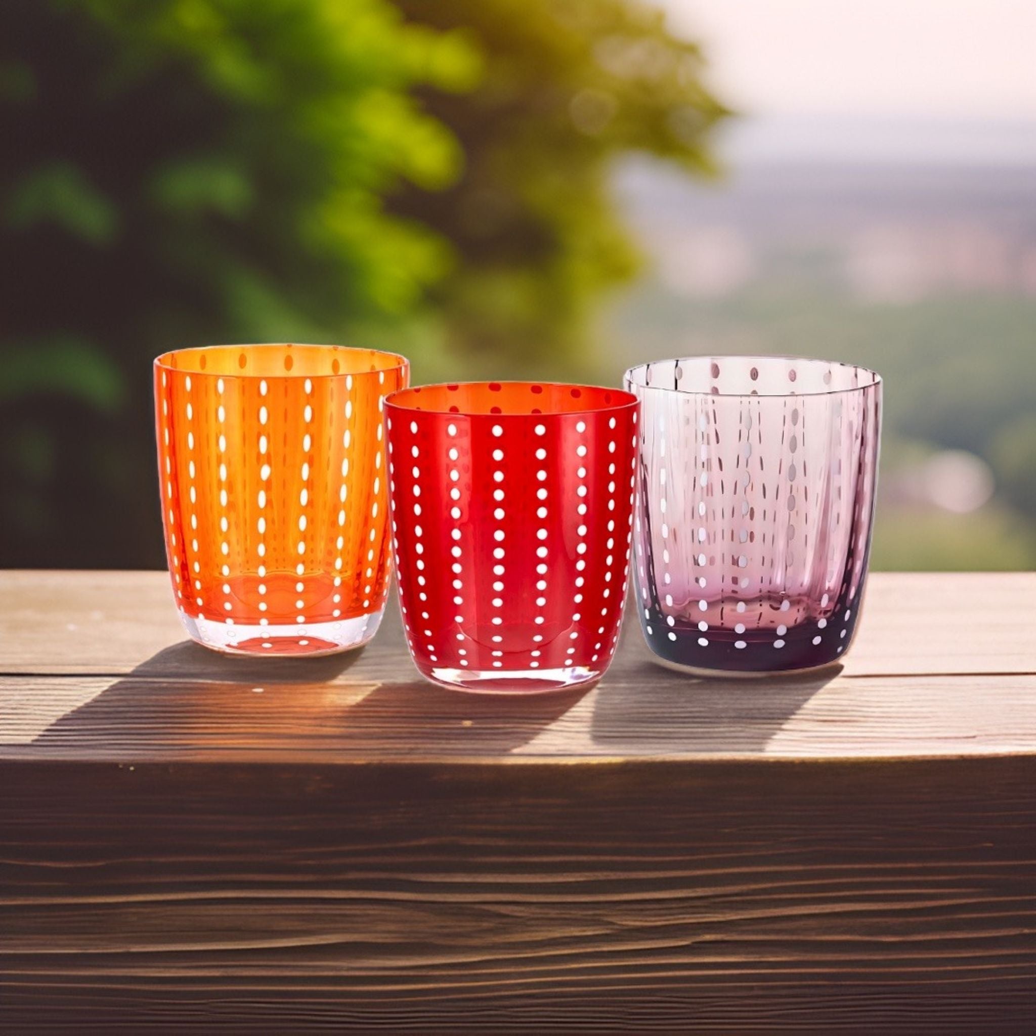 Bunte Trinkgläser Carnival von Livellara