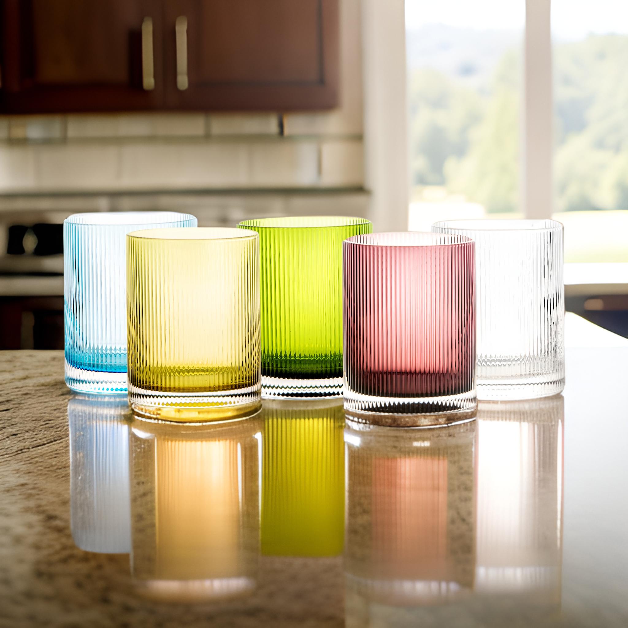 Bunte Trinkgläser Rigatino Tumbler, 350 ml, von Livellara