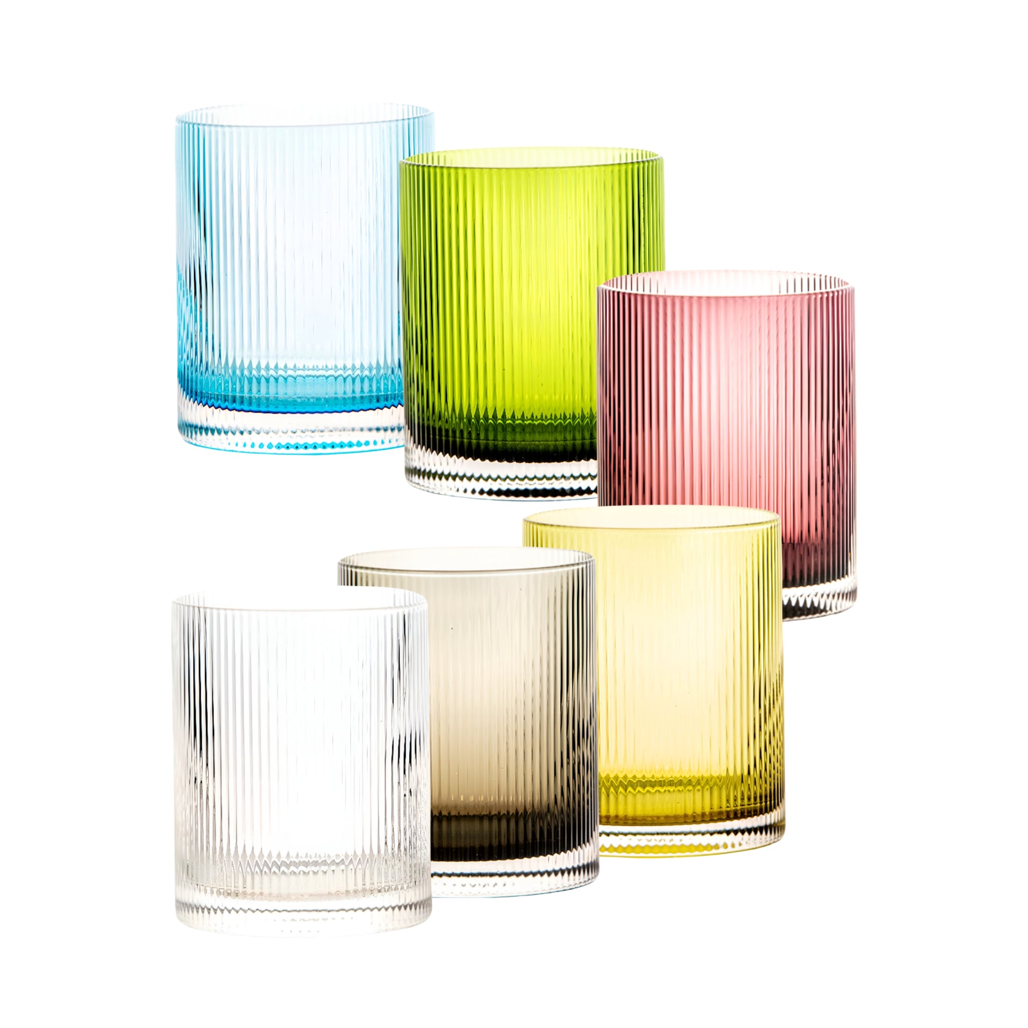 Bunte Trinkgläser Rigatino Tumbler, 350 ml, von Livellara