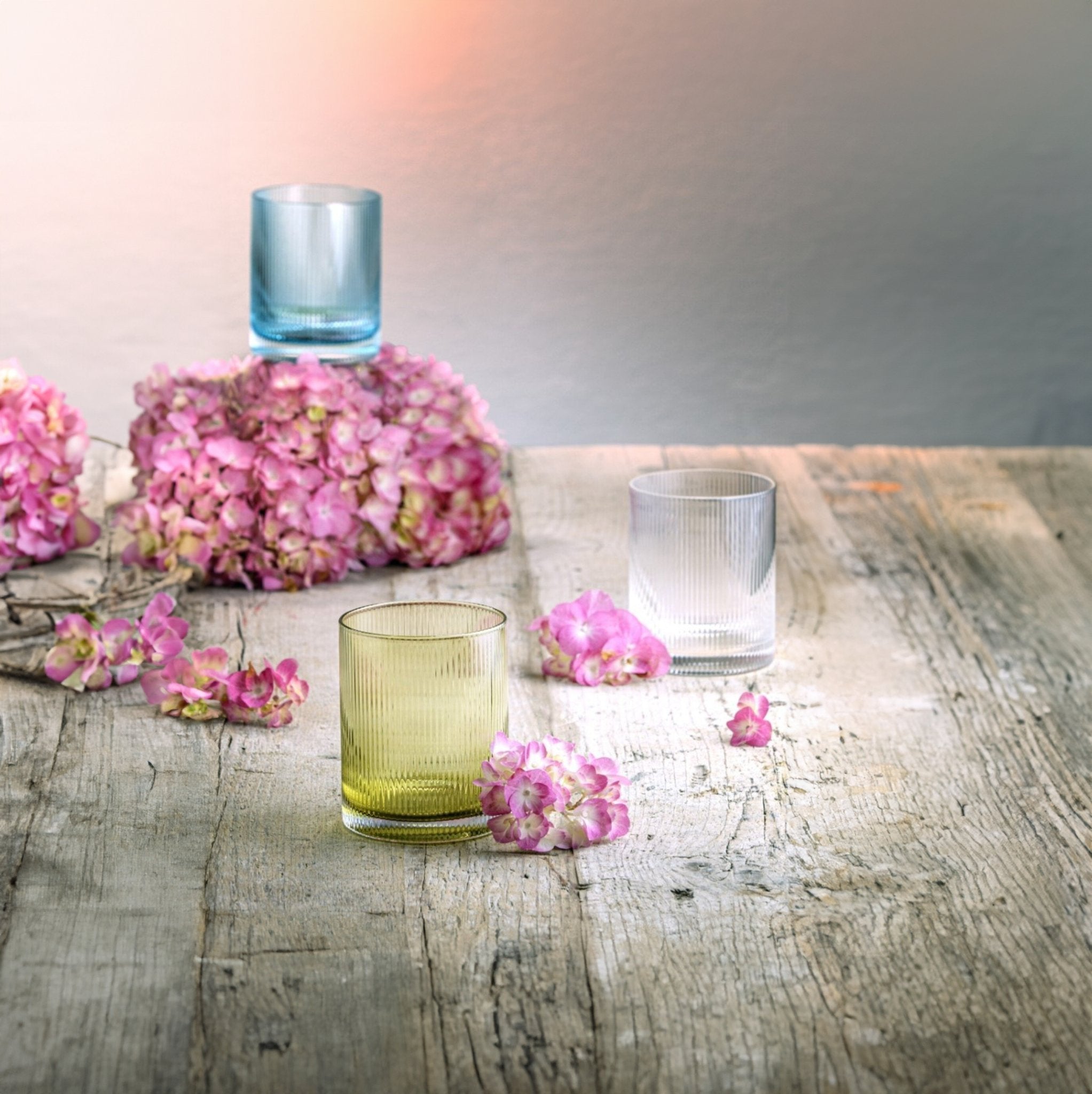 Bunte Trinkgläser Rigatino Tumbler, 350 ml, von Livellara