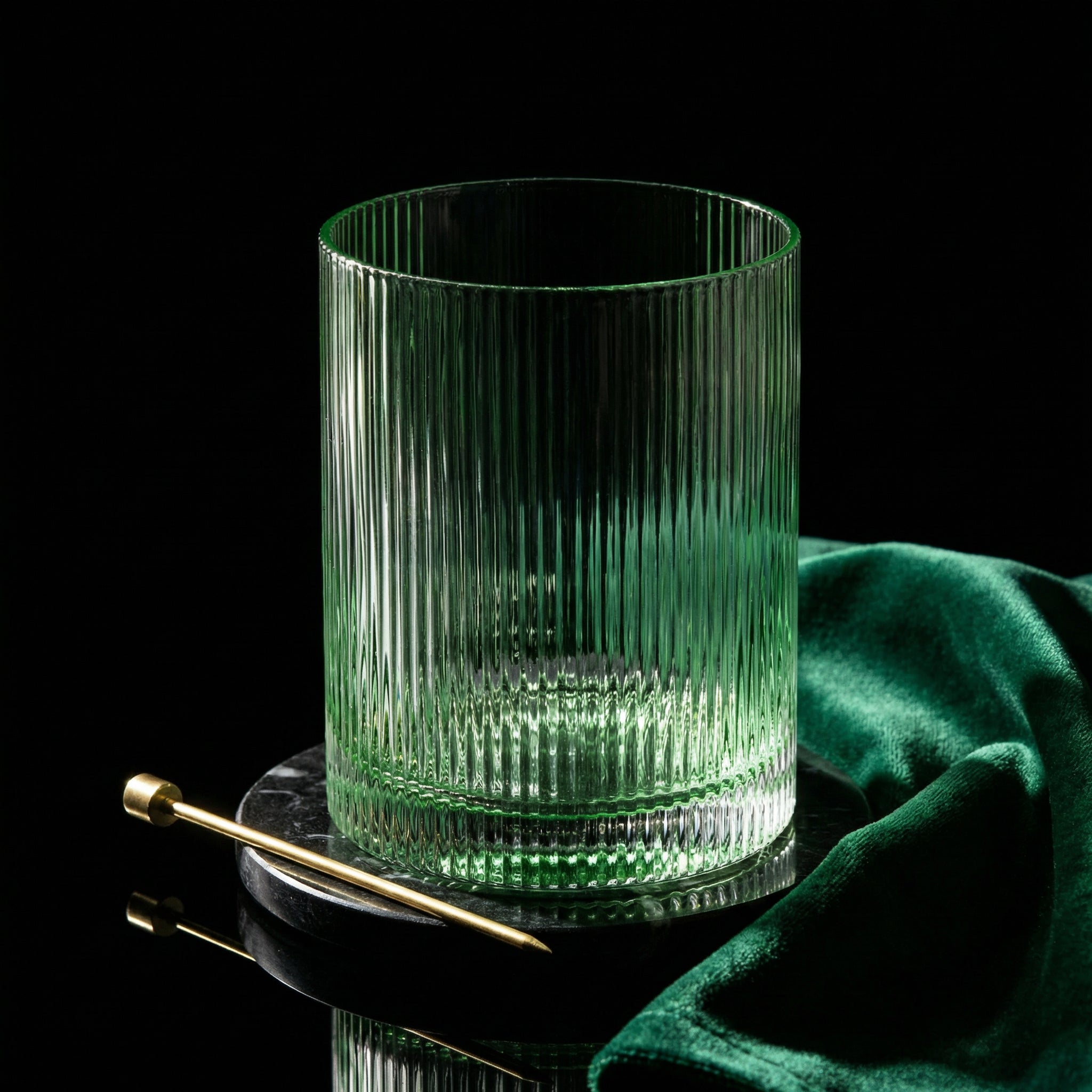 Handgefertigtes Trinkglas Rigatino