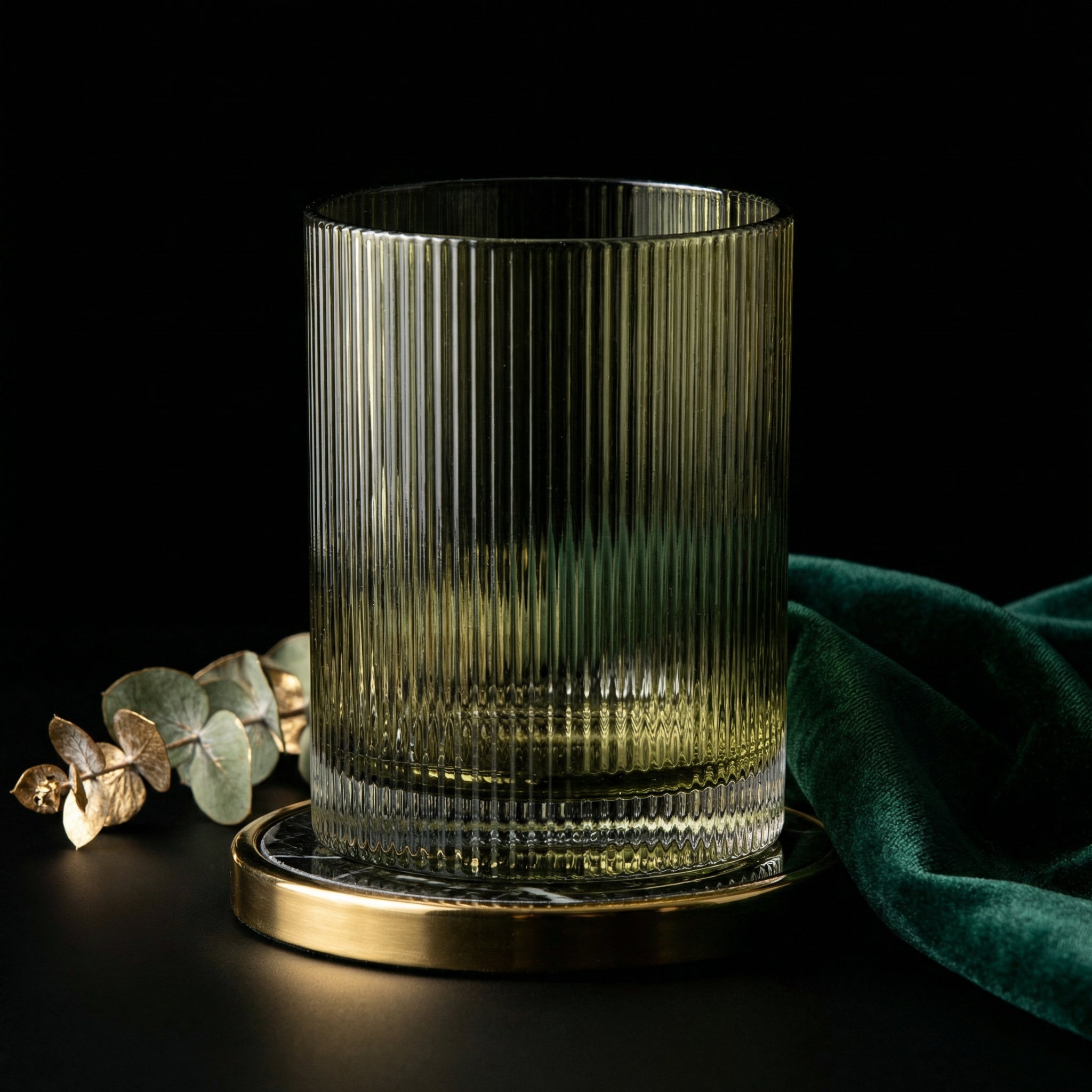 Handgefertigtes Trinkglas Rigatino