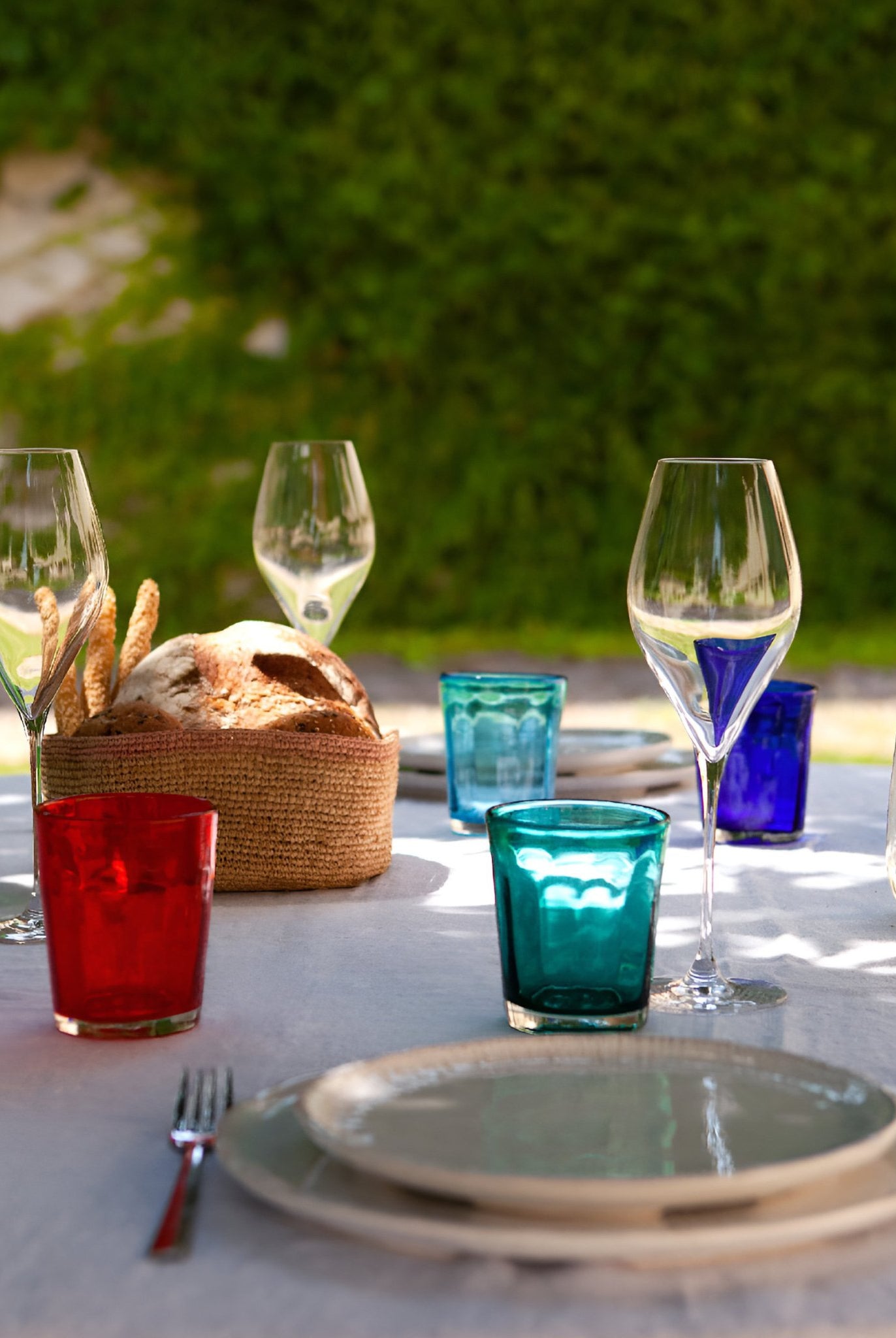 Bunte Zafferano Bei Trinkgläser