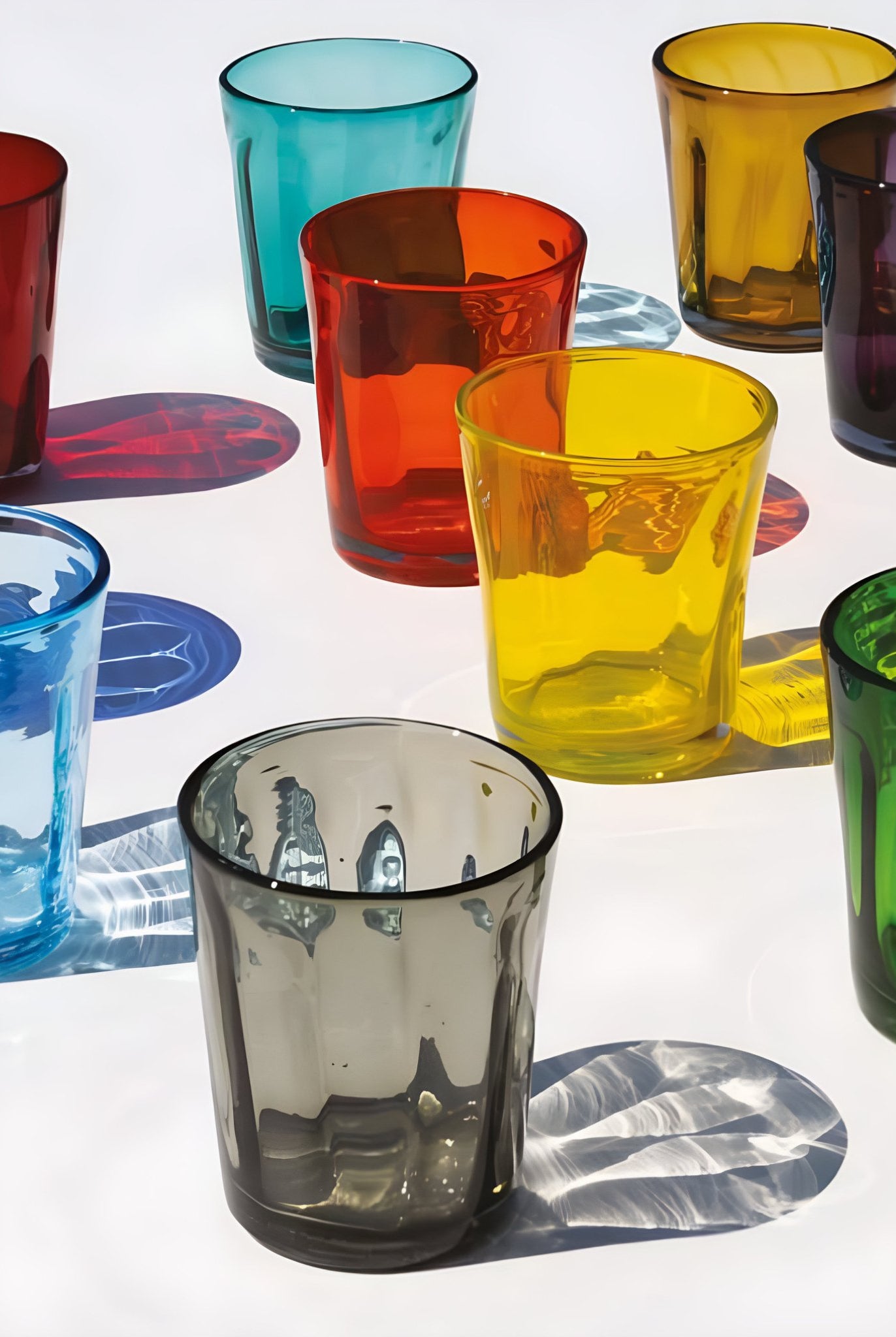 Bunte Zafferano Bei Trinkgläser