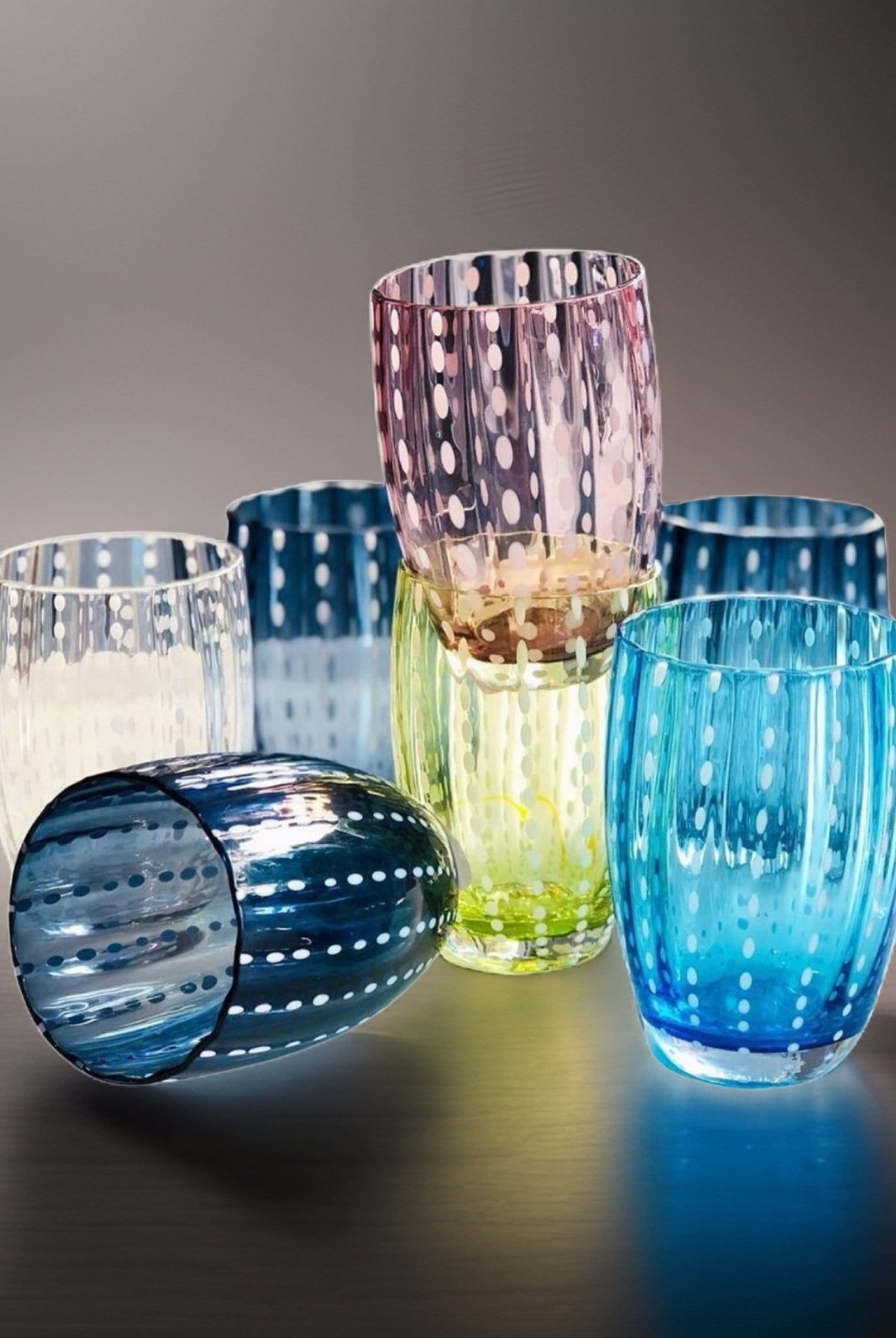 Bunte Trinkgläser Perle von Zafferano