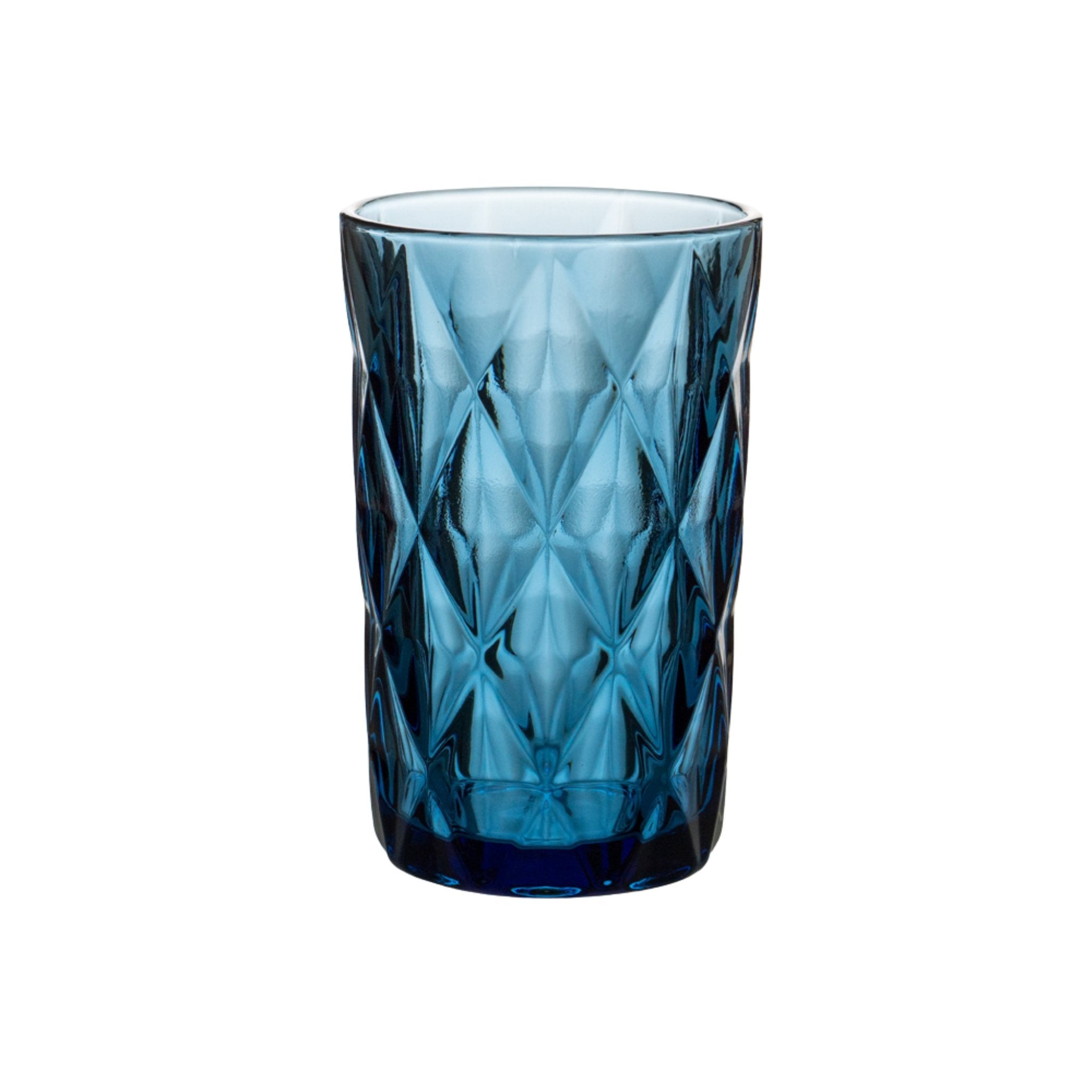 Longdrinkglas in Farbe blau