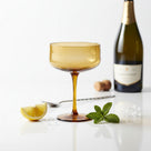 Handgefertigtes Coupe Glas Swirl