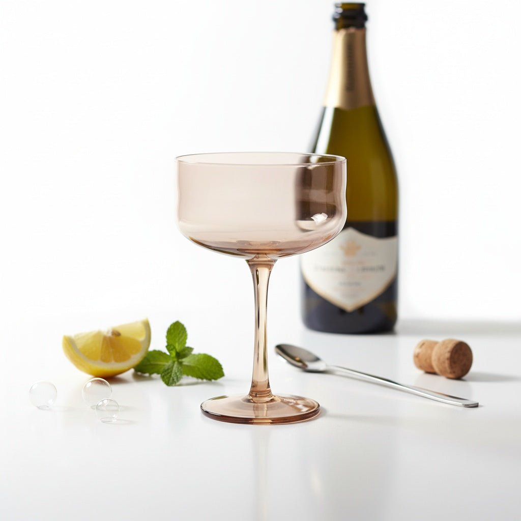 Handgefertigtes Coupe Glas Swirl