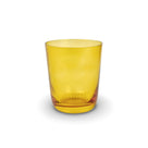 Trinkglas Korfu in amber, 400 ml, mit Rillenmuster, handgefertigt von Lambert.