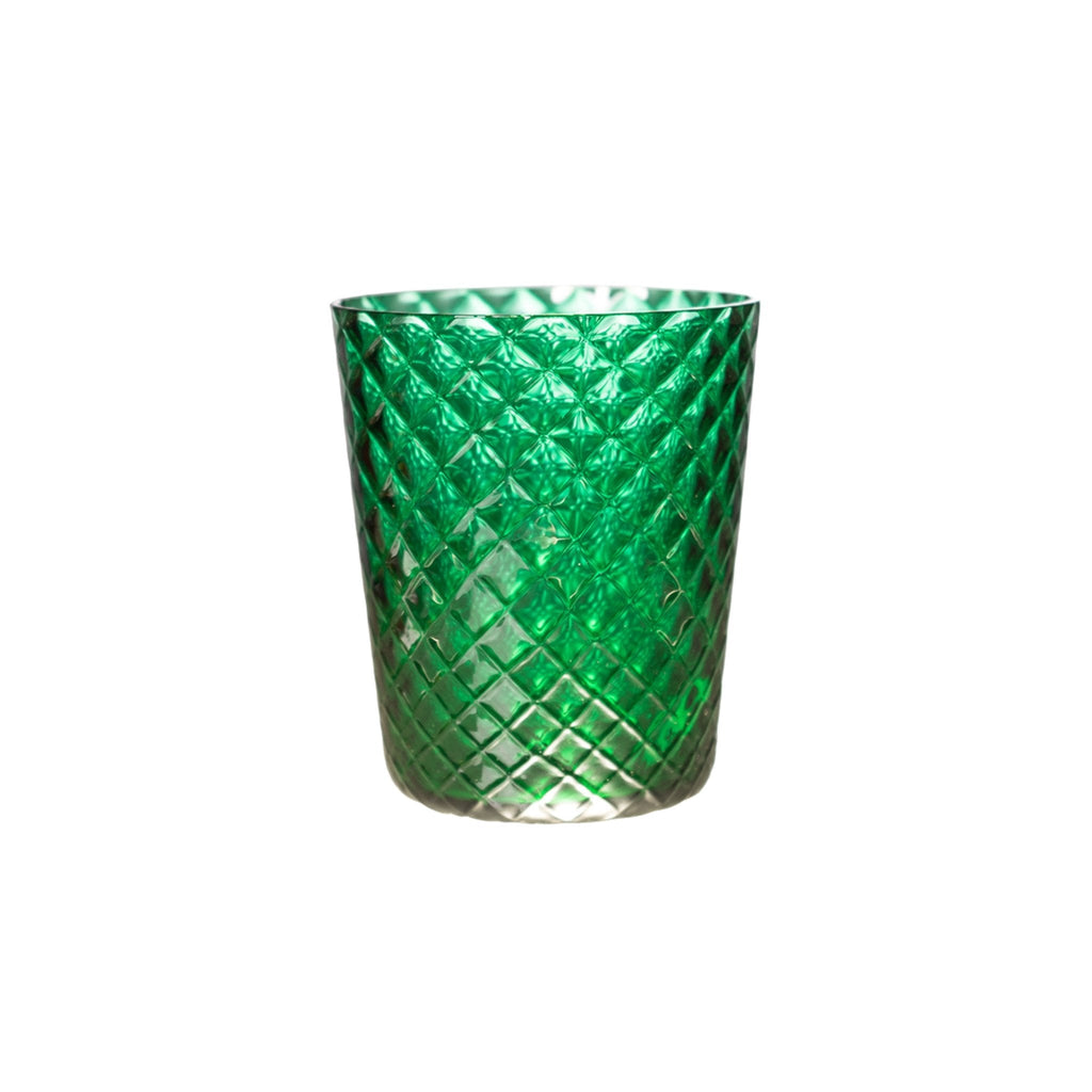 Trinkglas in Farbe grün