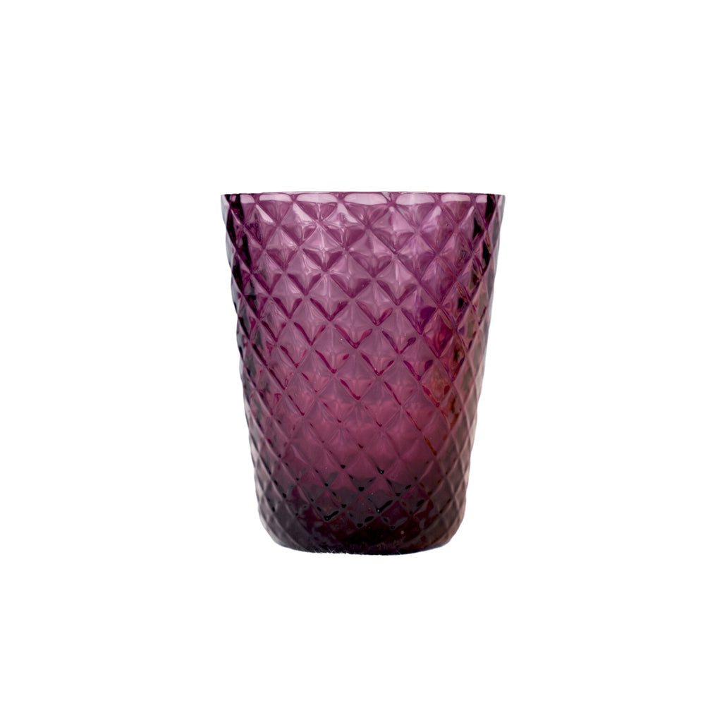 Zafferano Trinkglas Veneziano in Farbe amethyst