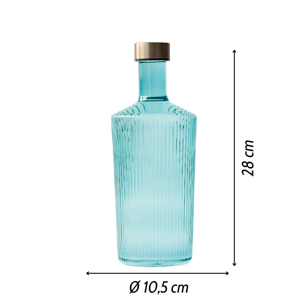 Paveau Wasserflasche türkis von Paveau Höhe und Durchmesser in Zentimeter