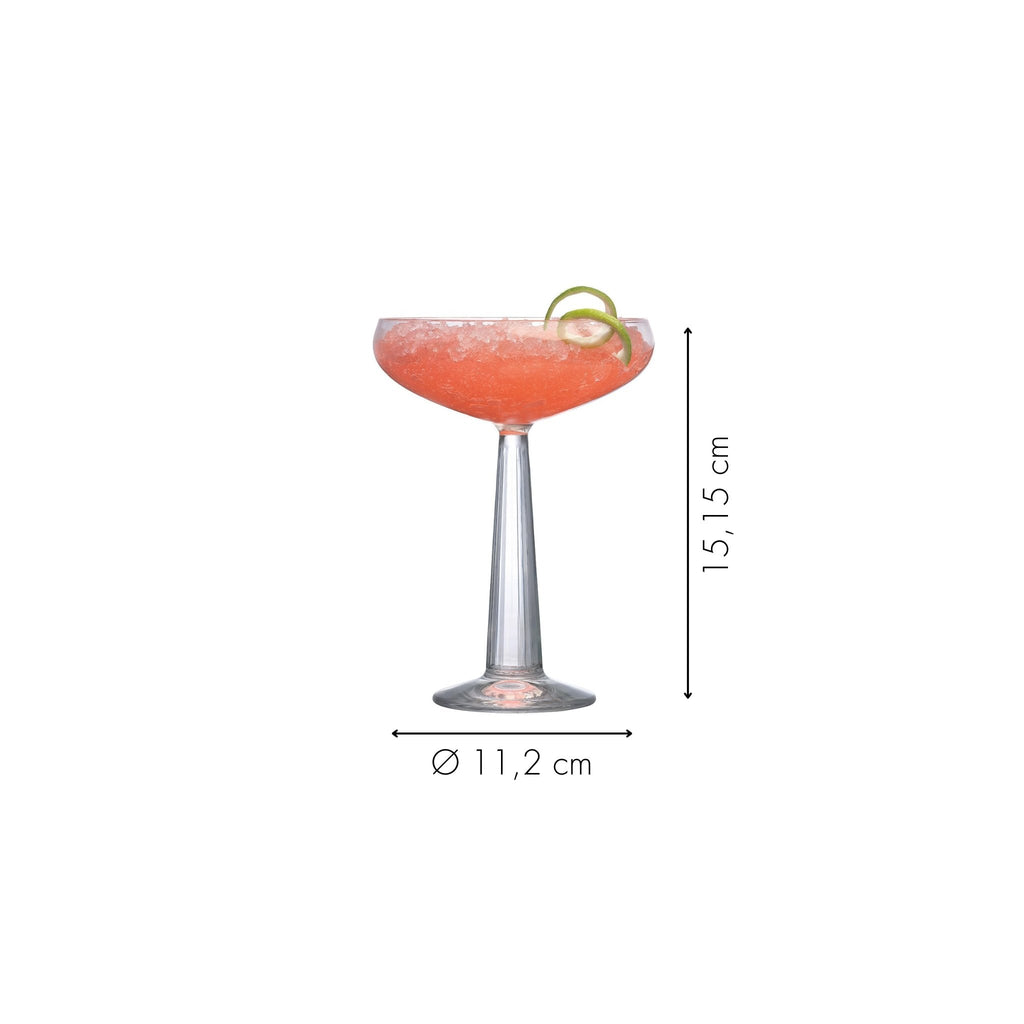 Cocktailglas Höhe und Durchmesser in Zentimeter von NUDE