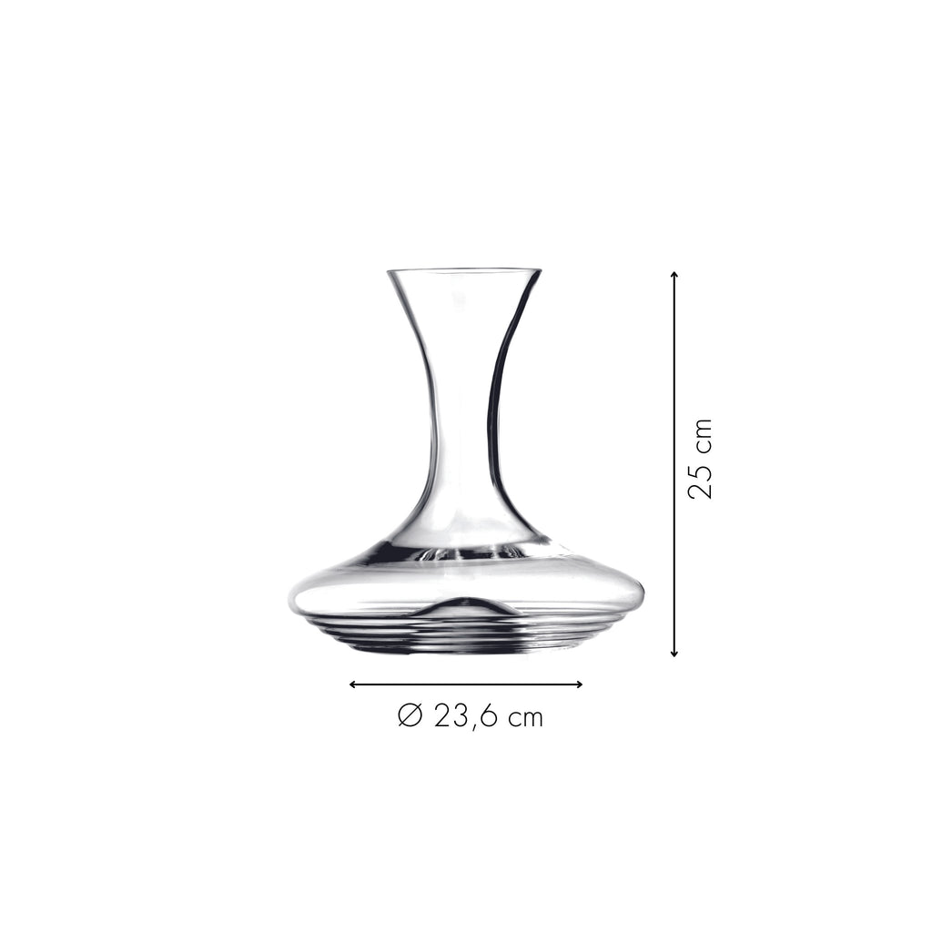 Zafferano Karaffe Esperienze Höhe und Durchmesser in Zentimeter