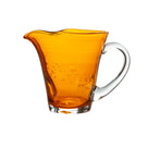 Krug in Farbe orange mit transparentem Griff