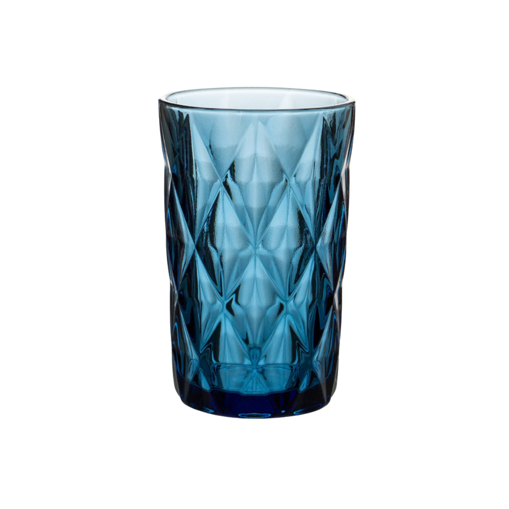 Longdrinkglas in Farbe blau