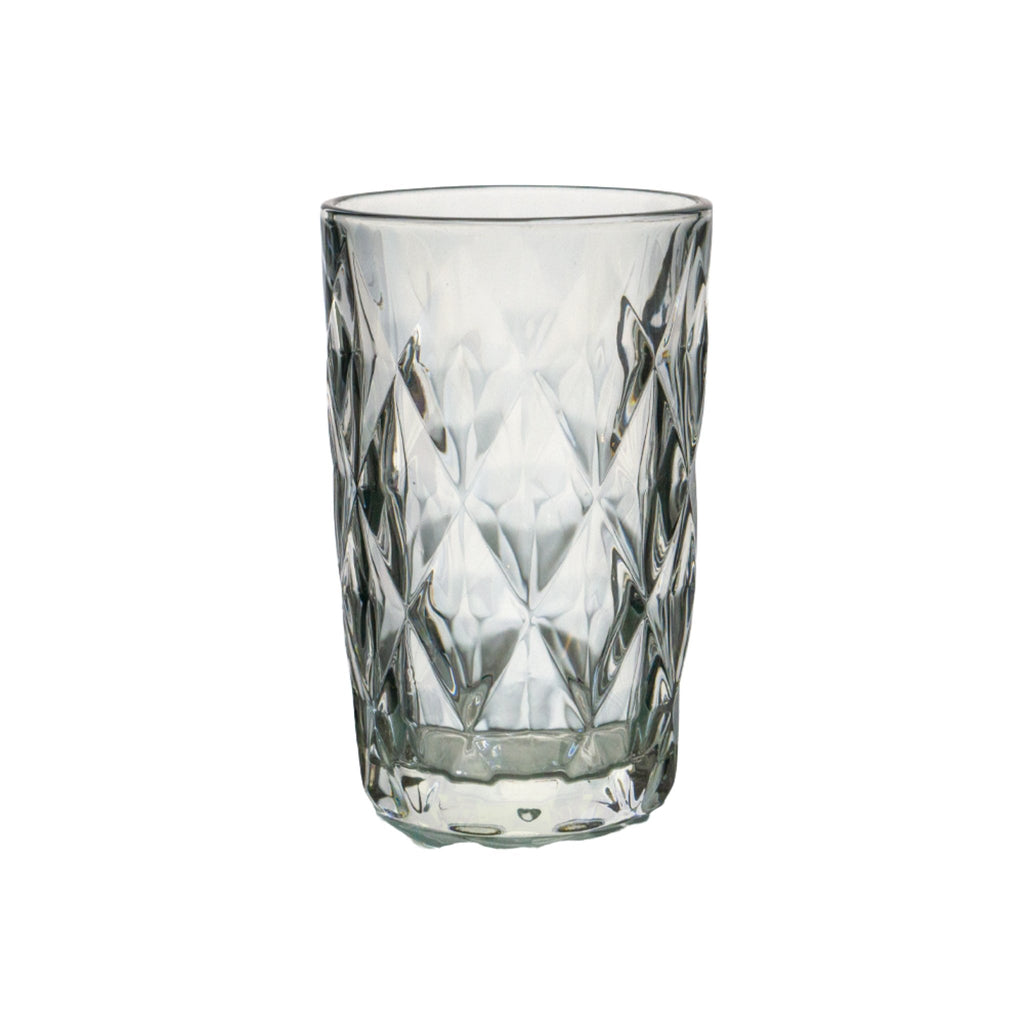 Longdrinkglas in Farbe grau