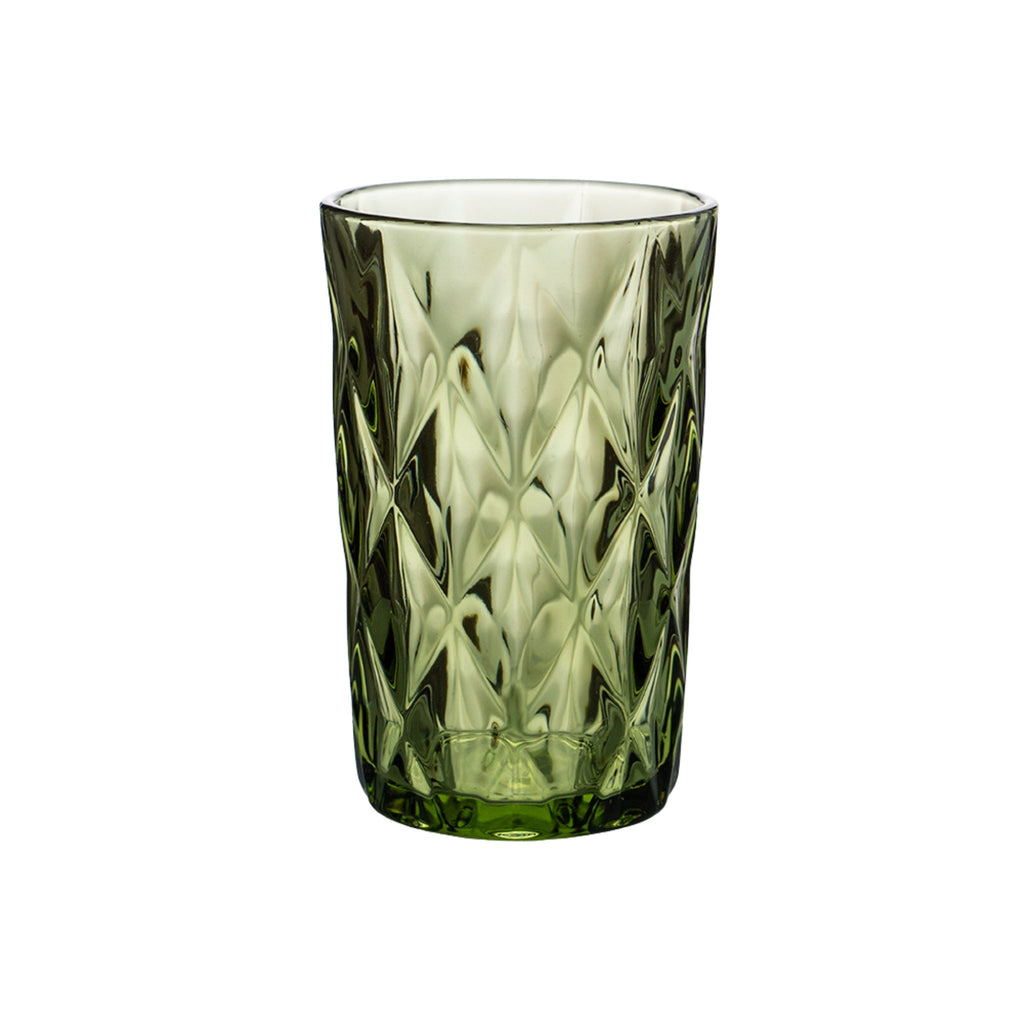 Longdrinkglas in Farbe grün