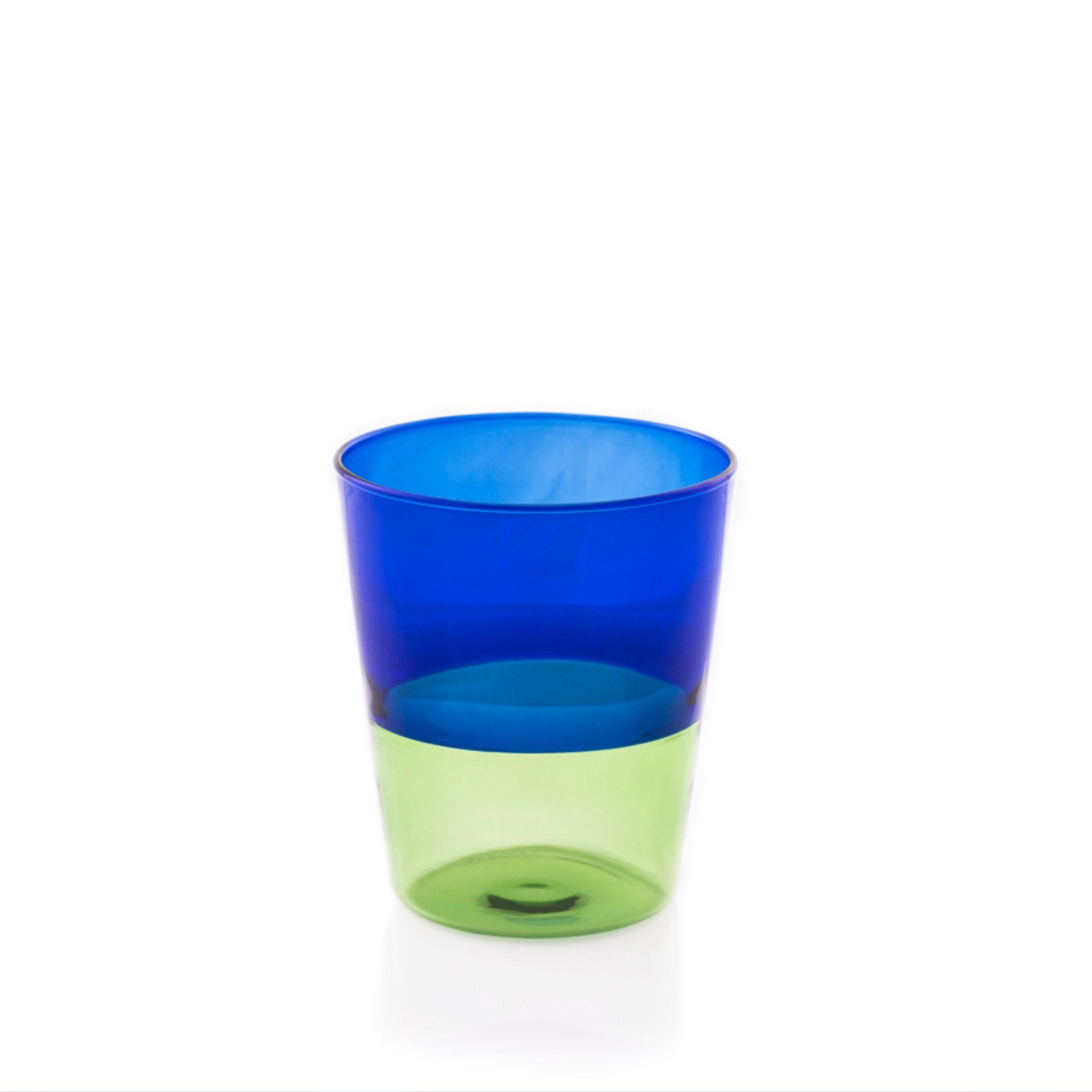 Trinkgläser in Farbe Royalblau und Hellgrün