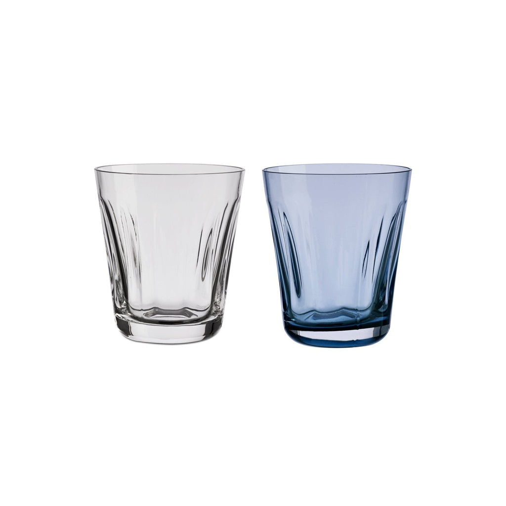 Trinkgläser in transparent und blau