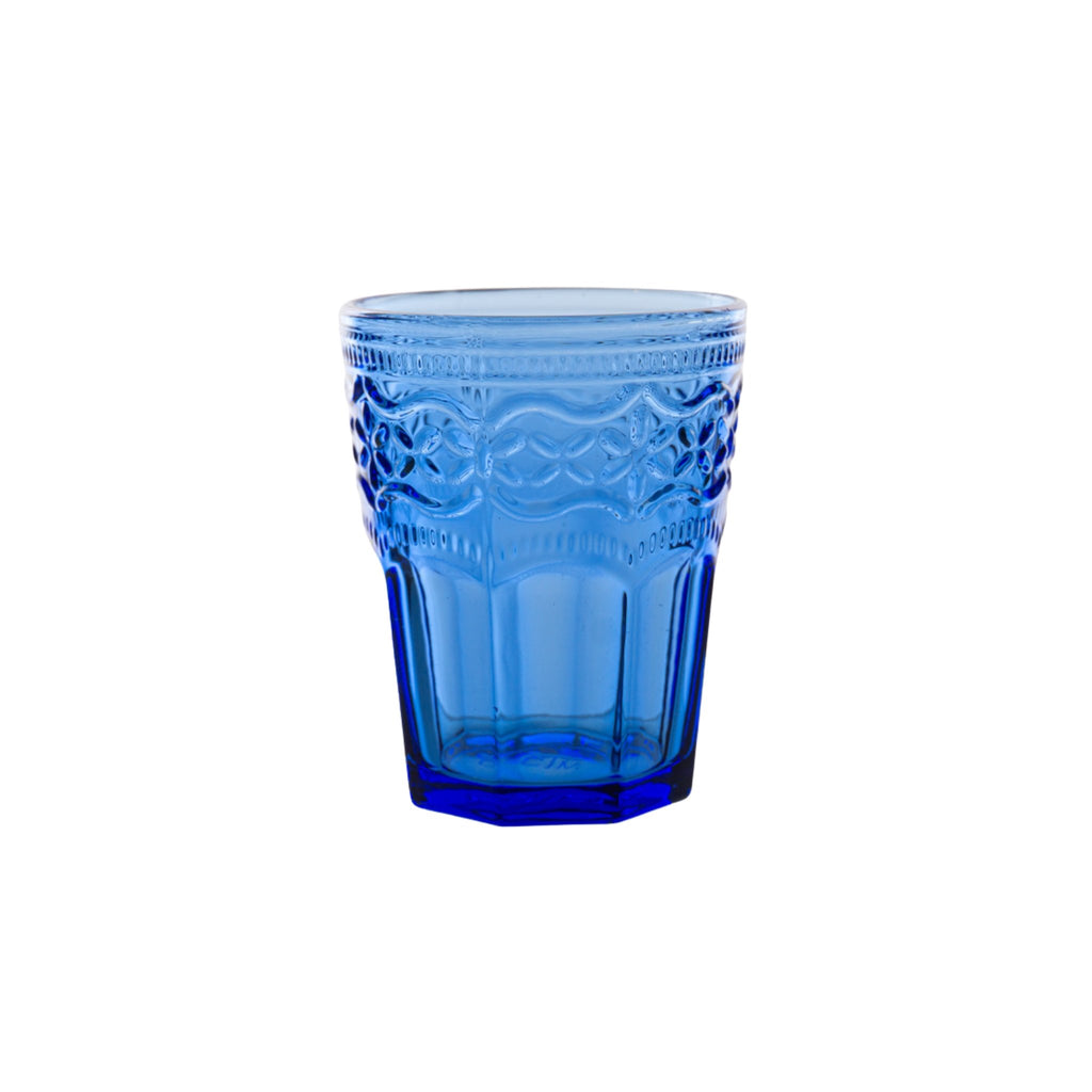 Trinkglas Aqua Venezia mit Wellenmuster von ItalB. in blau