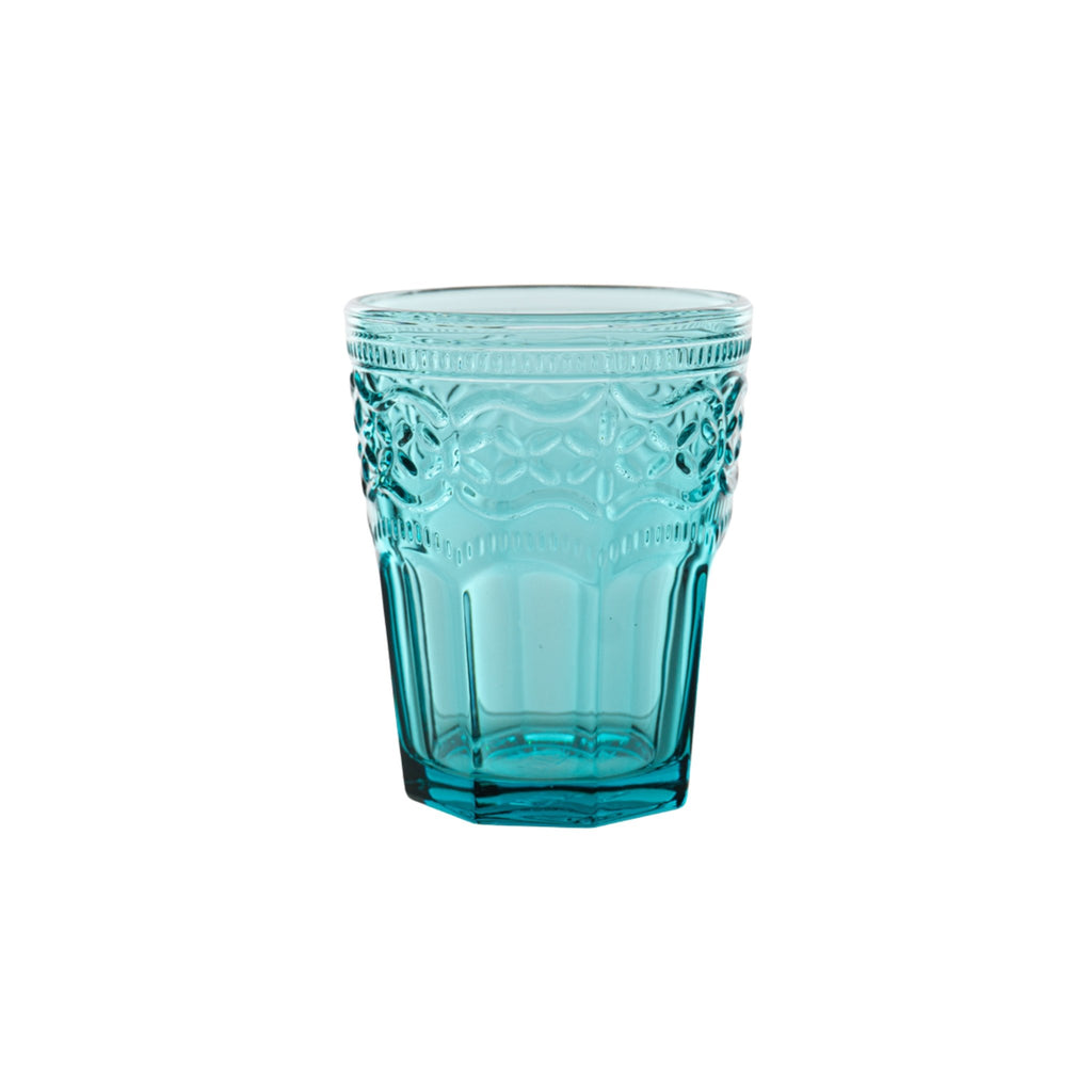 Trinkglas Aqua Venezia mit Wellenmuster von ItalB. in hellblau