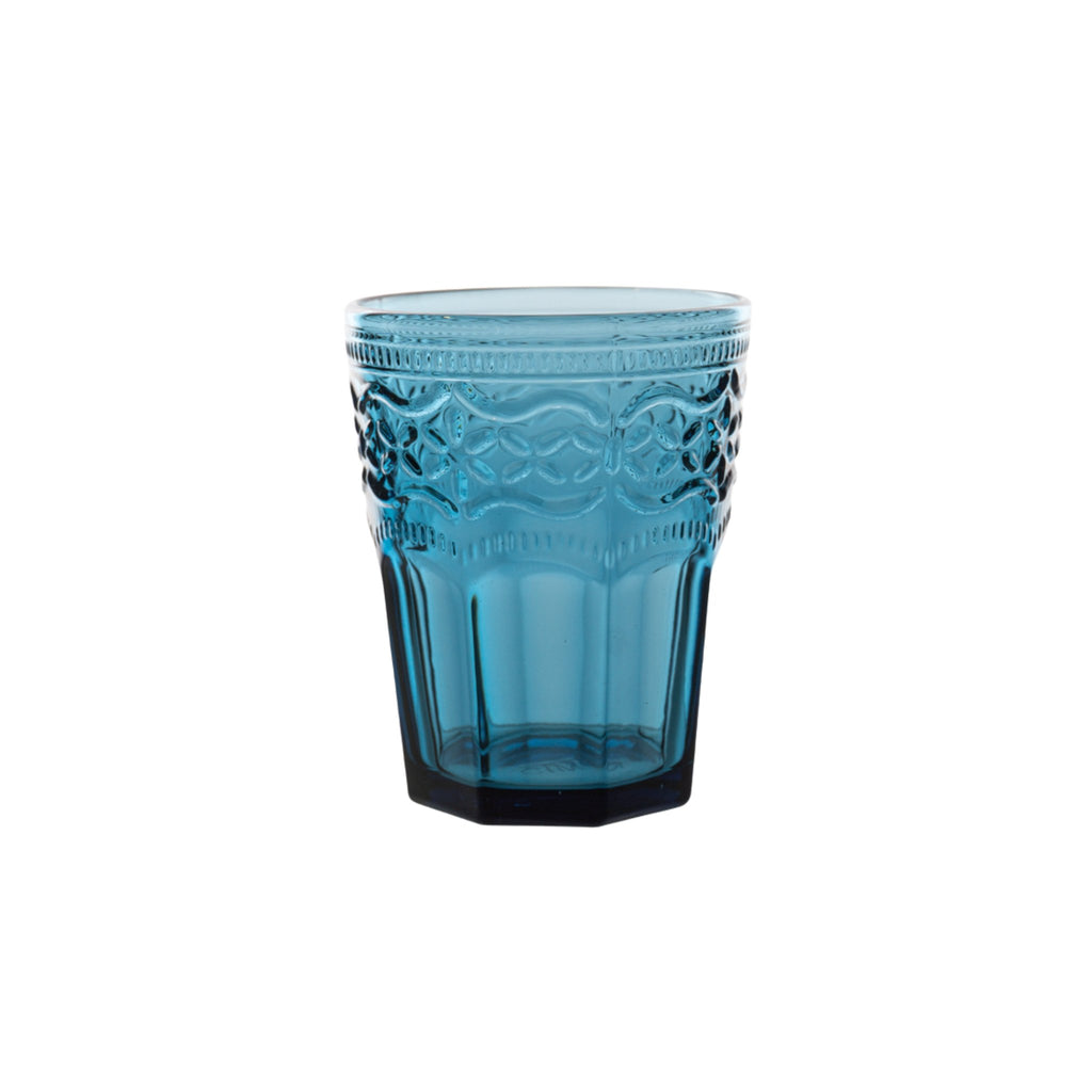 Trinkglas Aqua Venezia mit Wellenmuster von ItalB. in indigoblau