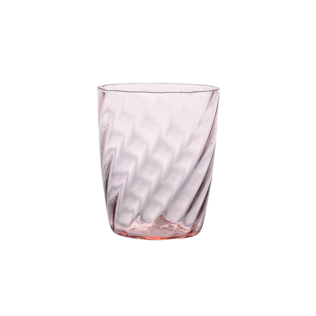 Trinkglas pink mit Schattierungen