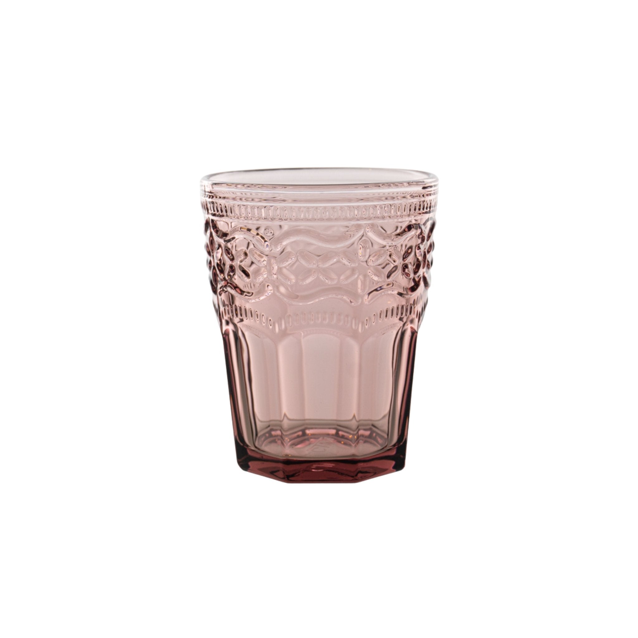 Trinkglas Aqua Venezia mit Wellenmuster von ItalB. in plum
