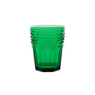 Trinkglas Aqua Venezia mit Wellenmuster von ItalB. in tannengrün