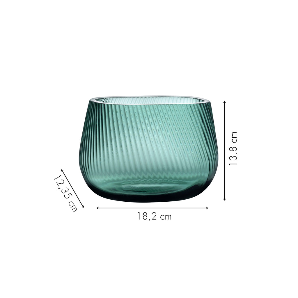 Vase Opti Höhe, Breite und Tiefe in Zentimeter von NUDE