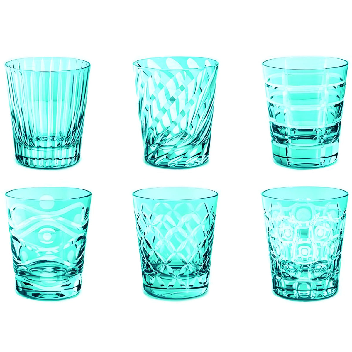 Handgefertigte Trinkgläser Luxury, 6er-Set – Murano Shop